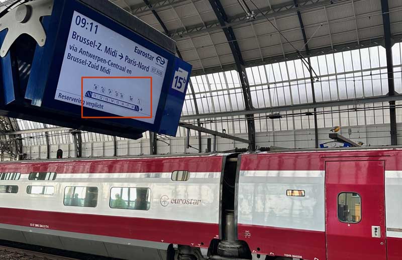 Waar instappen in de Eurostar naar Parijs?