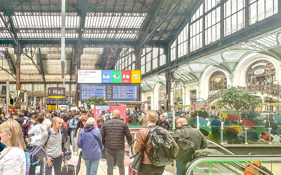 Overstappen Gare de Lyon naar een TGV