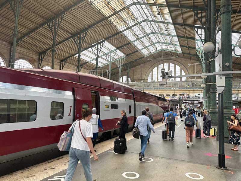 Trein naar Parijs (Eurostar)